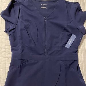Jaanuu, Navy Women’s Signature Tulip Top, Size Small